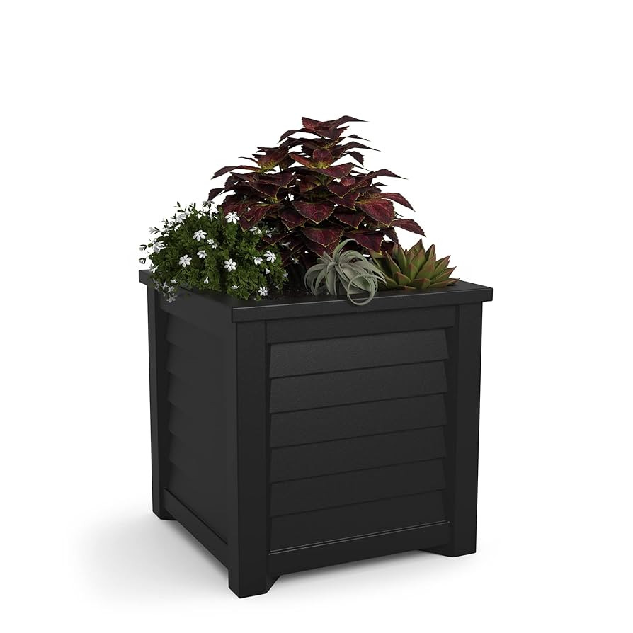 Mayne Lakeland 20-Inch Square Planter – Self-Watering, Weather-Resistant Planter for Flowers ... | Amazon (US)