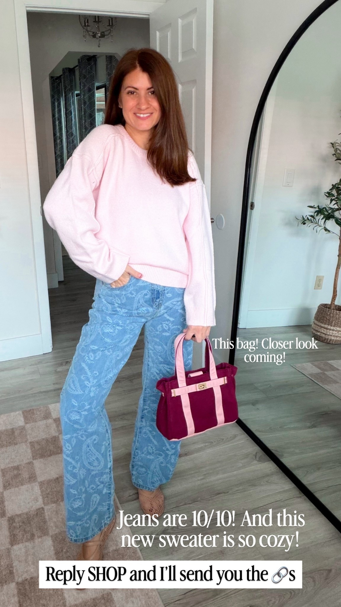 Jeans are 10/10! And this new sweater is so cozy! This bag! Closer look coming!

#LTKSeasonal #LTKOver40