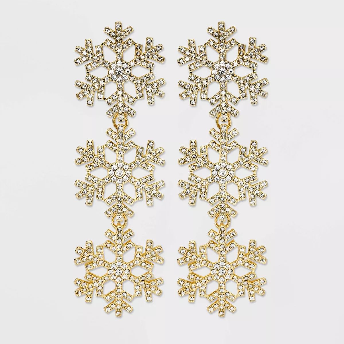 SUGARFIX by BaubleBar "Festive Flurries" Drop Earrings - Gold | Target