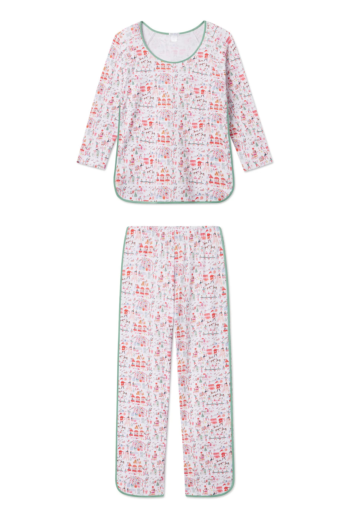 Pima Long-Long Set in North Pole | Lake Pajamas