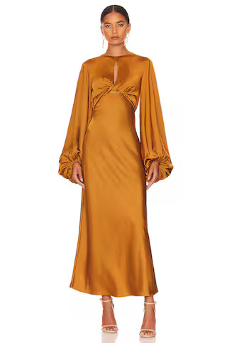 Significant Other Demi Midi Dress in Copper from Revolve.com | Revolve Clothing (Global)