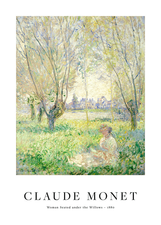 Monet - Woman Seated under the Willows Poster | Desenio