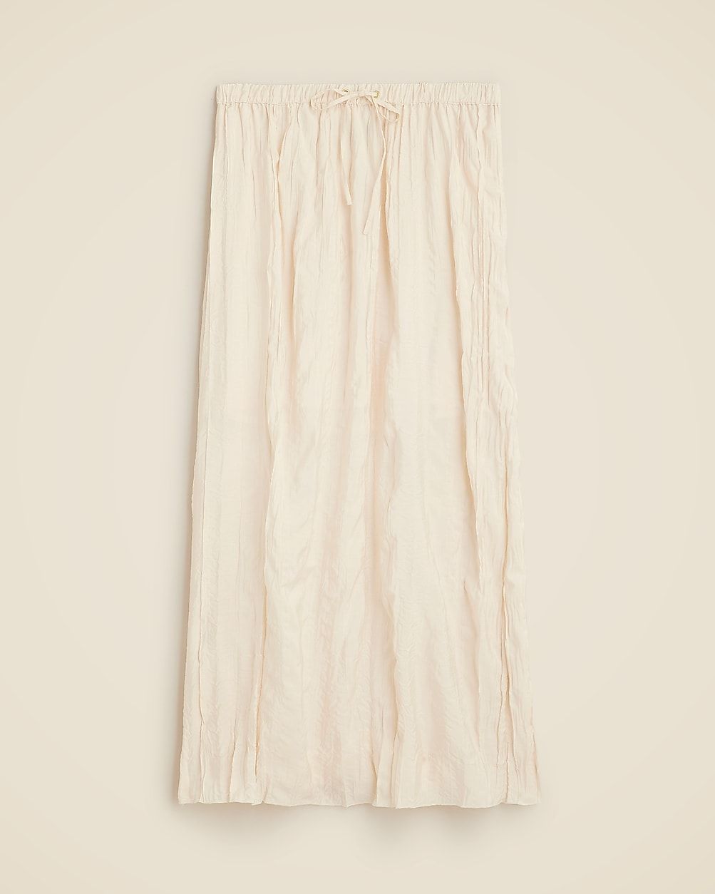 Crinkled drawstring midi skirt | J. Crew US