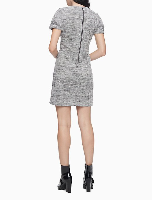 Melange Roll Sleeve Dress | Calvin Klein (US)