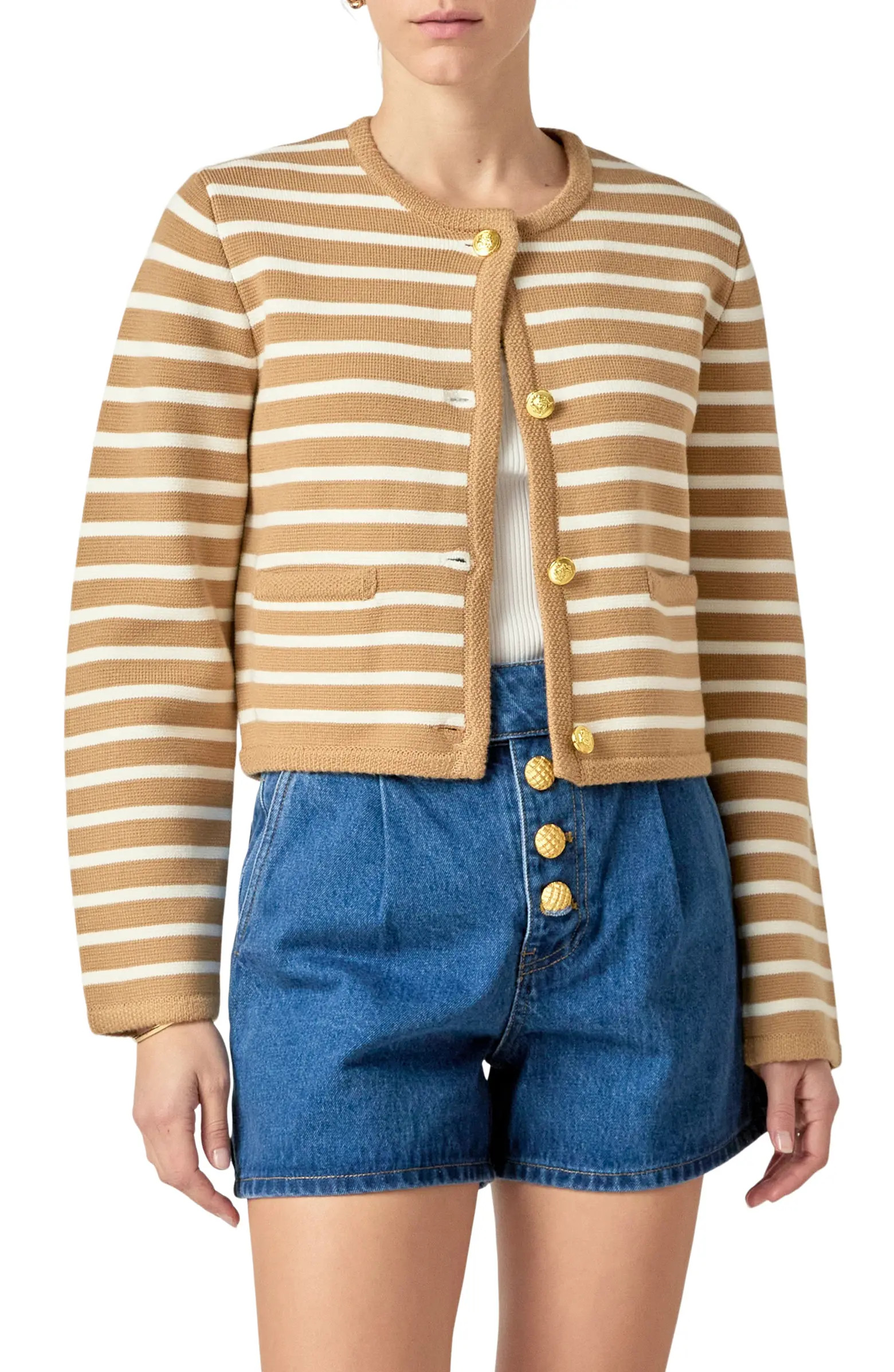 English Factory Stripe Cardigan | Nordstrom | Nordstrom