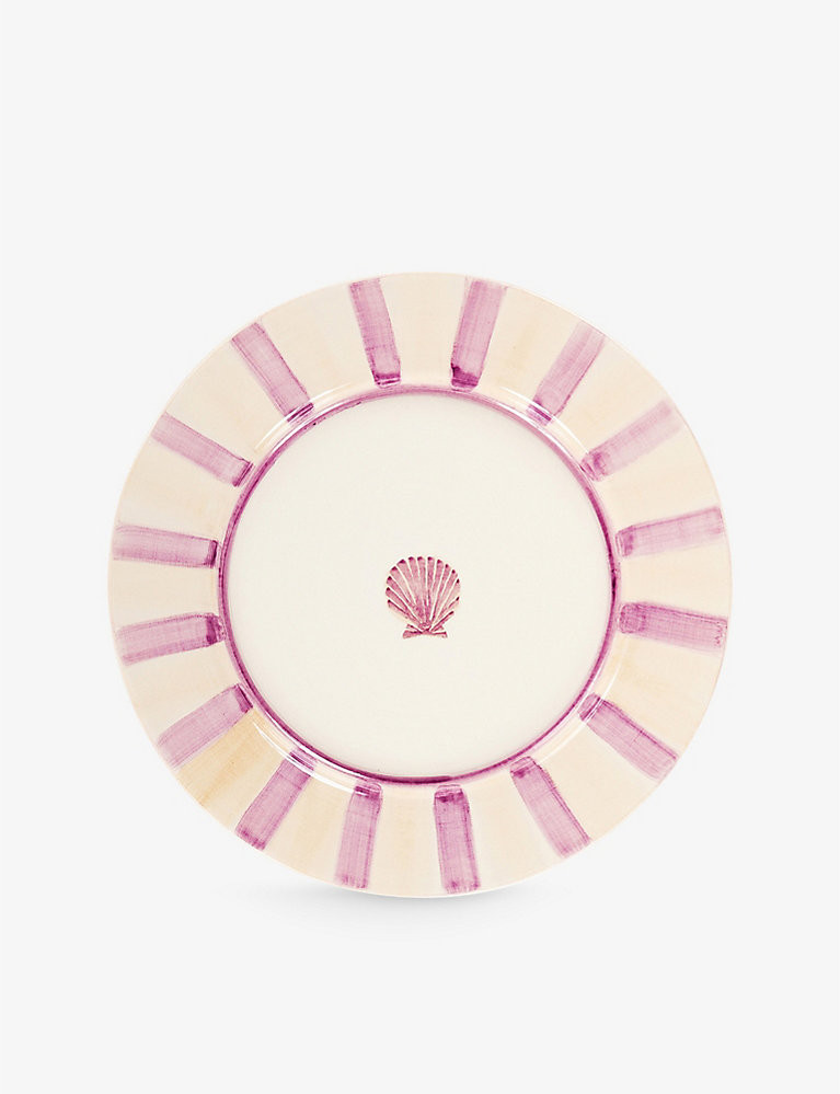 Scallop hand-panted ceramic dinner plate 29.5cm | Selfridges