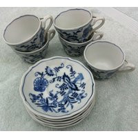 Blue Danube Japan Footed Cups & Saucers | 6 Of Each | Etsy (US)