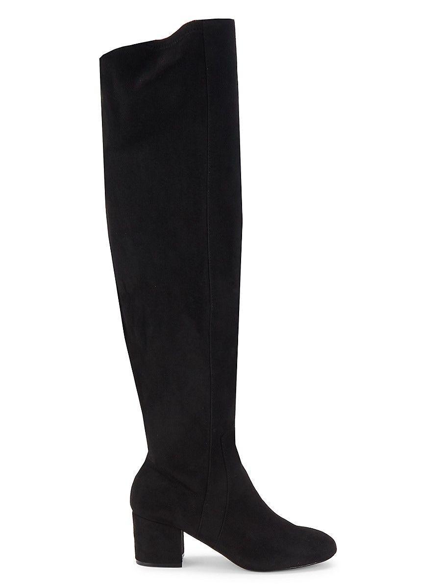 Saks Fifth Avenue Women's Luna Suede Knee High Boots - Black - Size 7.5 | Saks Fifth Avenue OFF 5TH