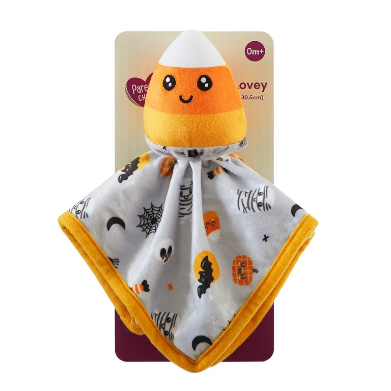 Parent's Choice 12" x 12" Halloween Lovey Security Blanket, Gray | Walmart (US)