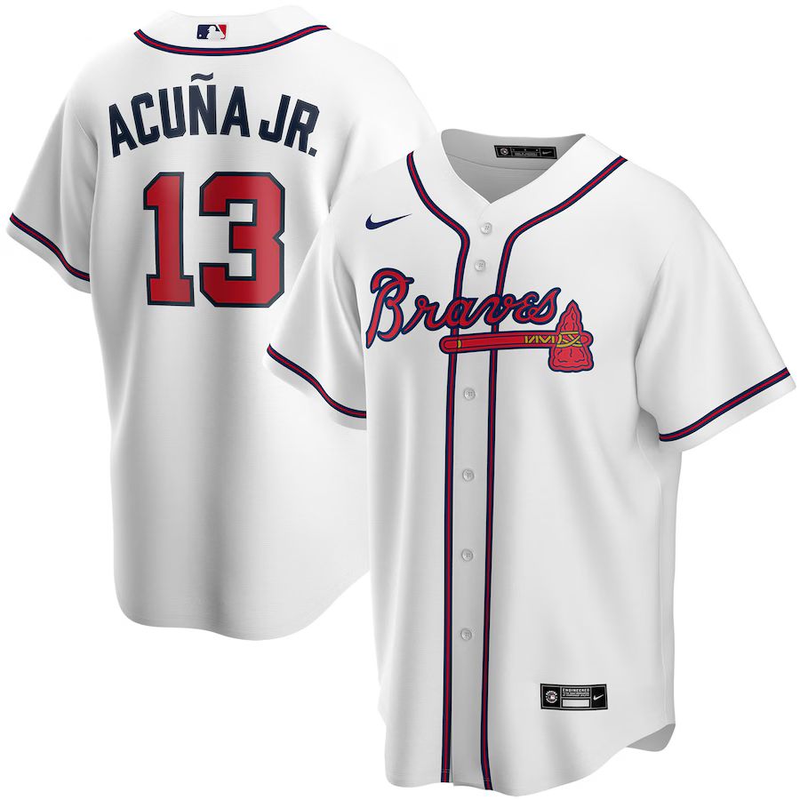 Youth Atlanta Braves Ronald Acuña Jr. Nike White Home Replica Player Jersey | MLB Shop