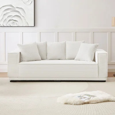88.97'' Mid Century Modern Upholstered Sofa | Wayfair Professional
