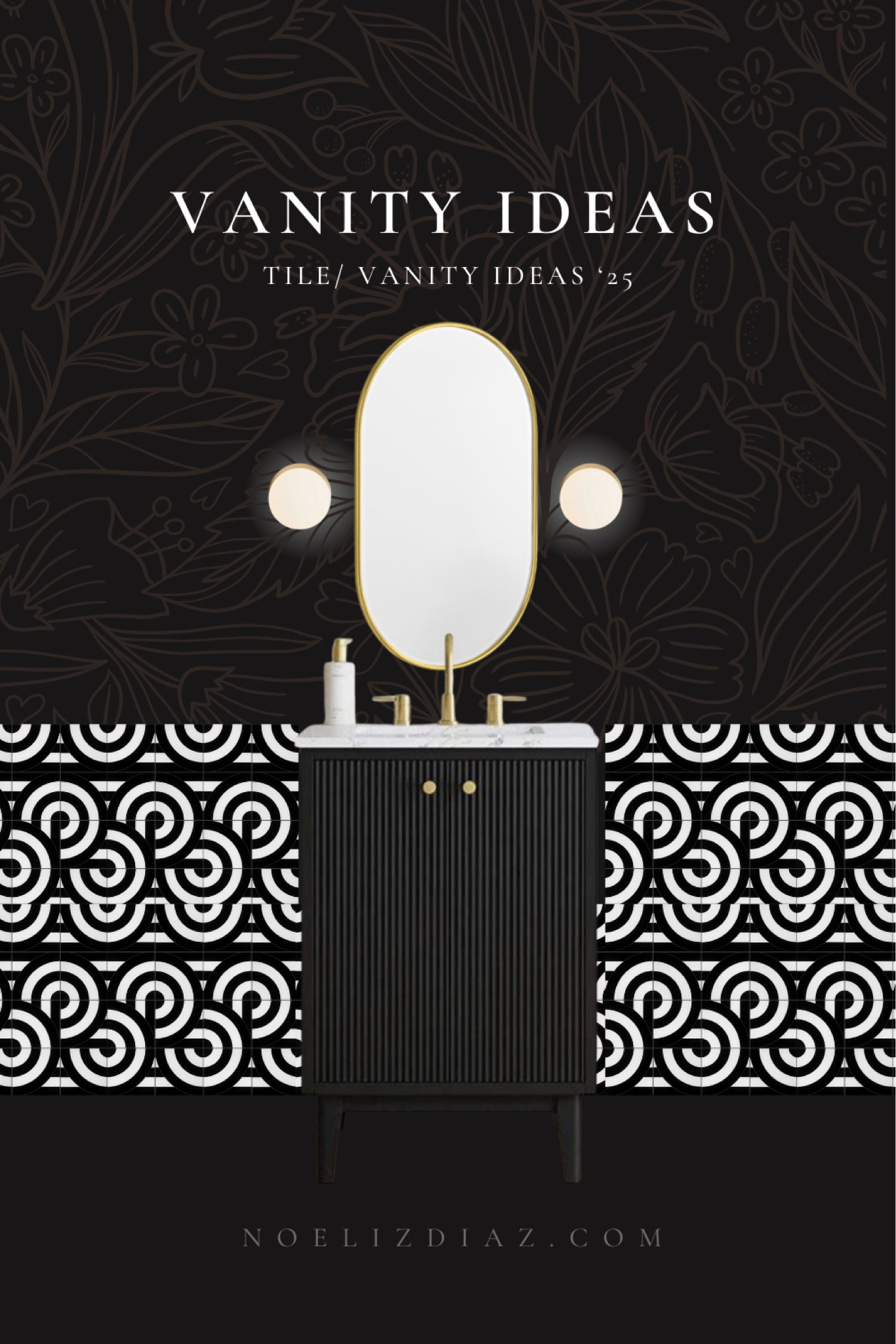 Black & white powder room ideas! 

#LTKStyleTip #LTKHome #LTKFindsUnder50