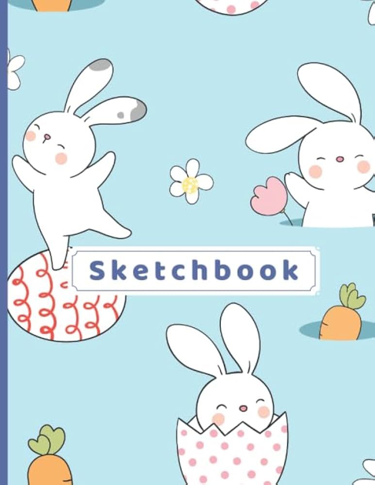 Sketchbook: A Happy Easter Large Sketchbook/Notebook:108+ Pages of 8.5"x11" With Blank Paper for ... | Amazon (US)