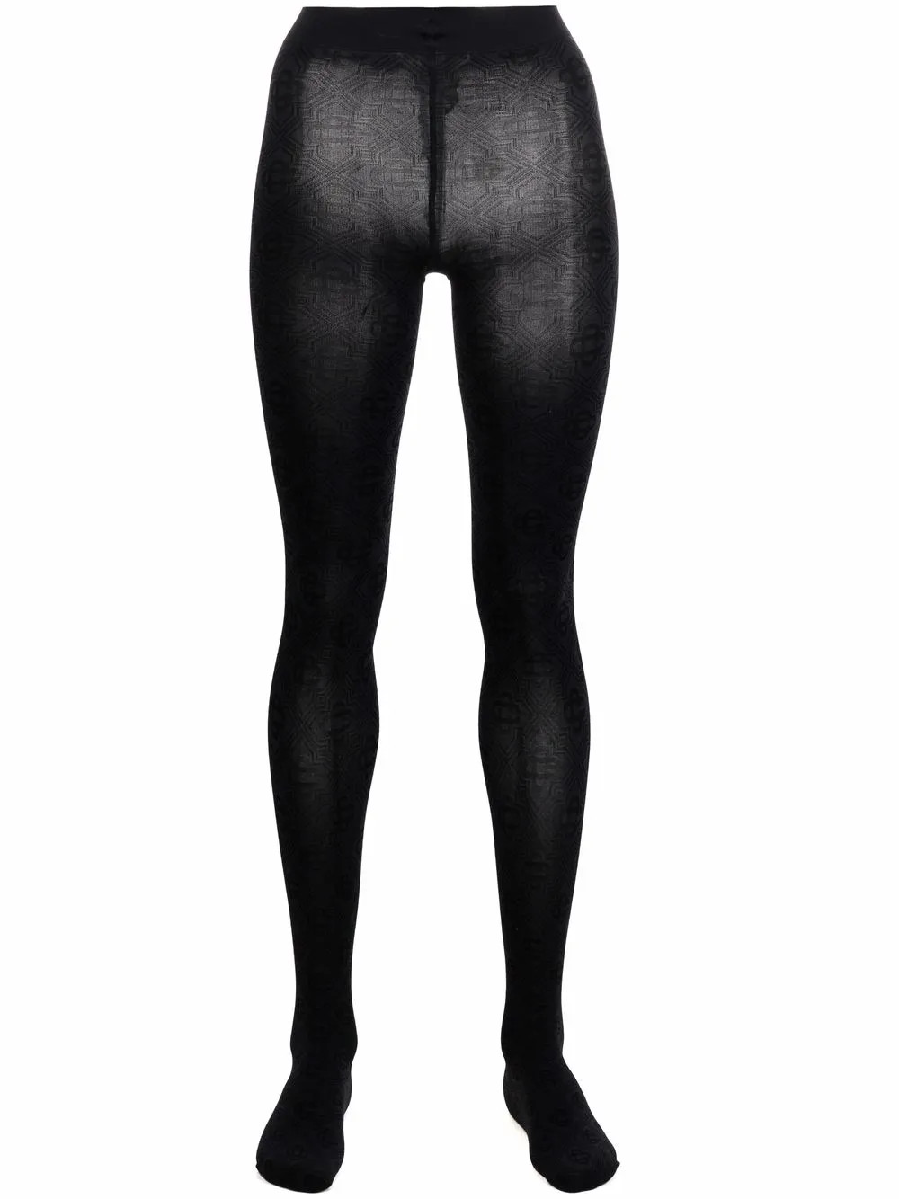Casablanca Monogram Pattern Tights - Farfetch | Farfetch Global