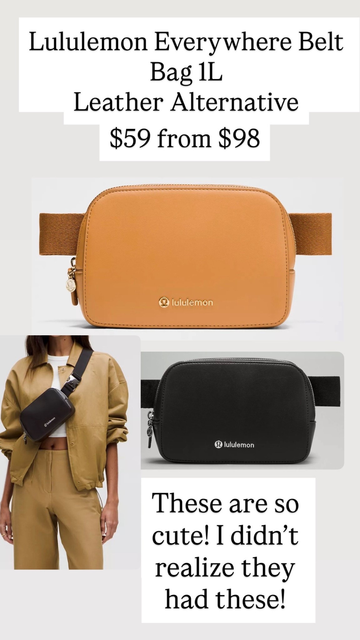 Lululemon Everywhere Belt Bag 1L
Leather Alternative

#LTKSaleAlert