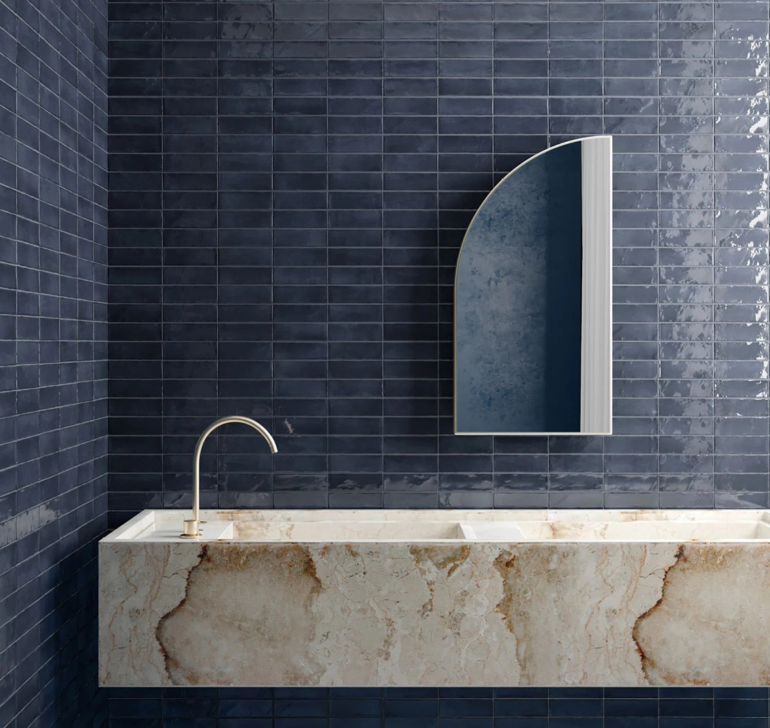 Koko Living 2 in. x 6 in. Porcelain Zellige Wall and Floor Tile (Gloss) | Wayfair North America