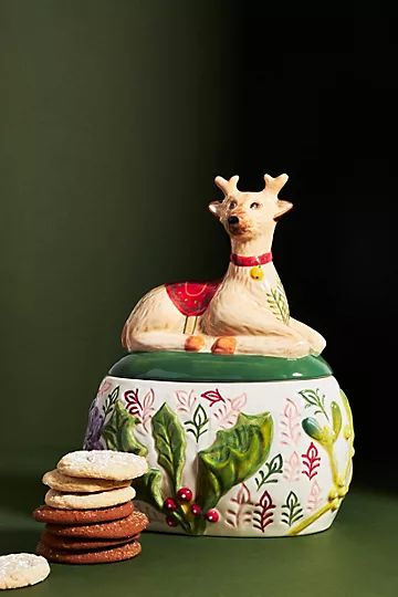 Nathalie Lete Reindeer Cookie Jar | Anthropologie (US)