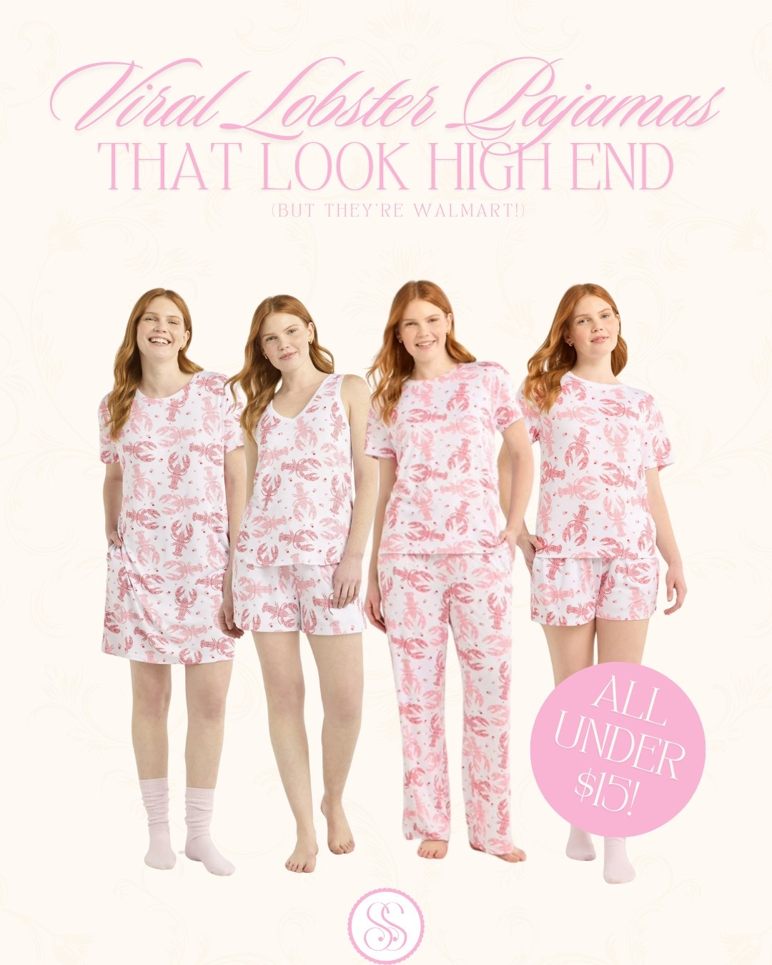 I knew the lobster print pajamas from Walmart were elite when I found them back in March… now it’s everywhere. These have officially gone viral — and I’m not one bit surprised. 🫶

All four lobster sleep styles are under $15 at Walmart right now, and the quality genuinely impressed me. I own two sets and they feel so much softer than you’d expect. Whether you’re team nightgown or pajama set, this little lobster moment is giving coastal grandma meets summer camp in Maine — in the best possible way. 🦞

Lobstercore is trending hard, and this is hands-down the cutest (and coziest) way to join in. Linked all four while they’re still in stock — this is one of those finds that’s way better in person and guaranteed to disappear fast. 🤍

#Lobstercore #LobsterPrint #LobsterPajamas #CoastalStyle #CoastalGranddaughter #WalmartFinds #GoingViral #ViralFind 


#LTKFindsUnder50