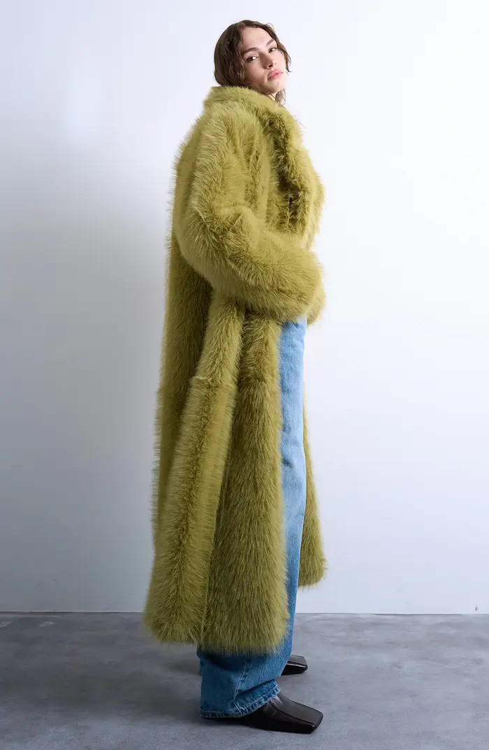 Longline Faux Fur Coat | Nordstrom