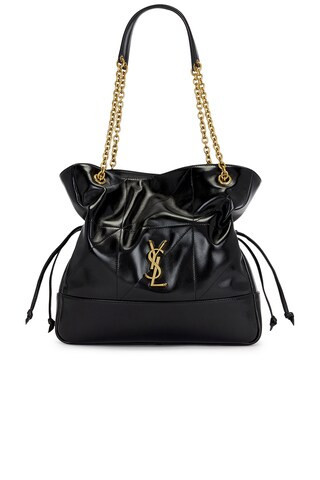 Saint Laurent Small Jamie Shopping Bag in Noir - Black. Size all. | FWRD 