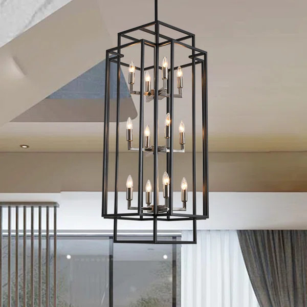 12 - Light Dimmable Lantern Chandelier | Wayfair North America