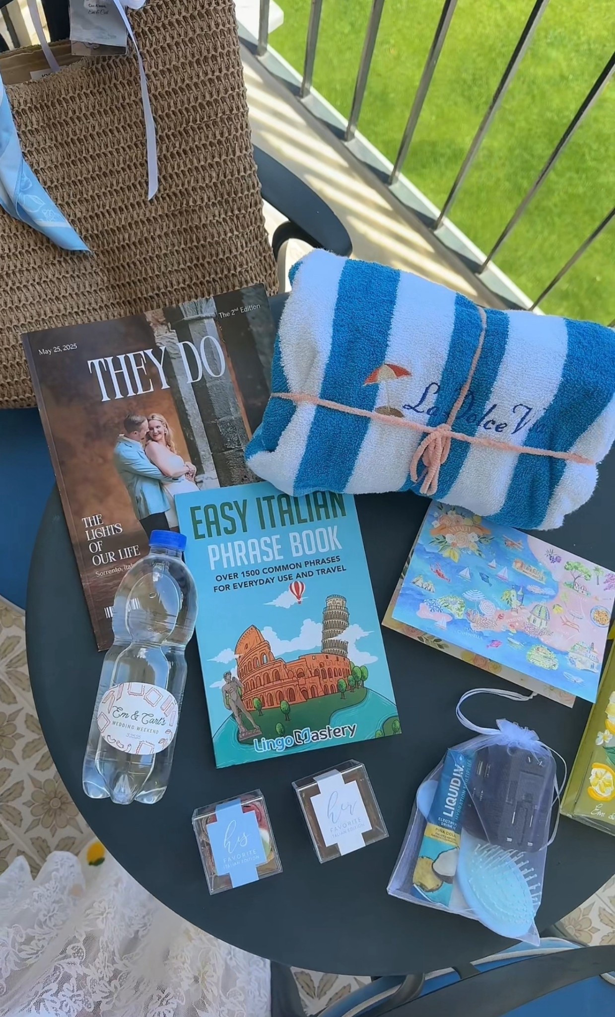 What’s in our wedding welcome bags!! Amalfi Coast Edition. Map is from Stephanie Tara Stationary and Limoncello is Sapori Di Positano

#LTKFindsUnder50 #LTKWedding #LTKItBag