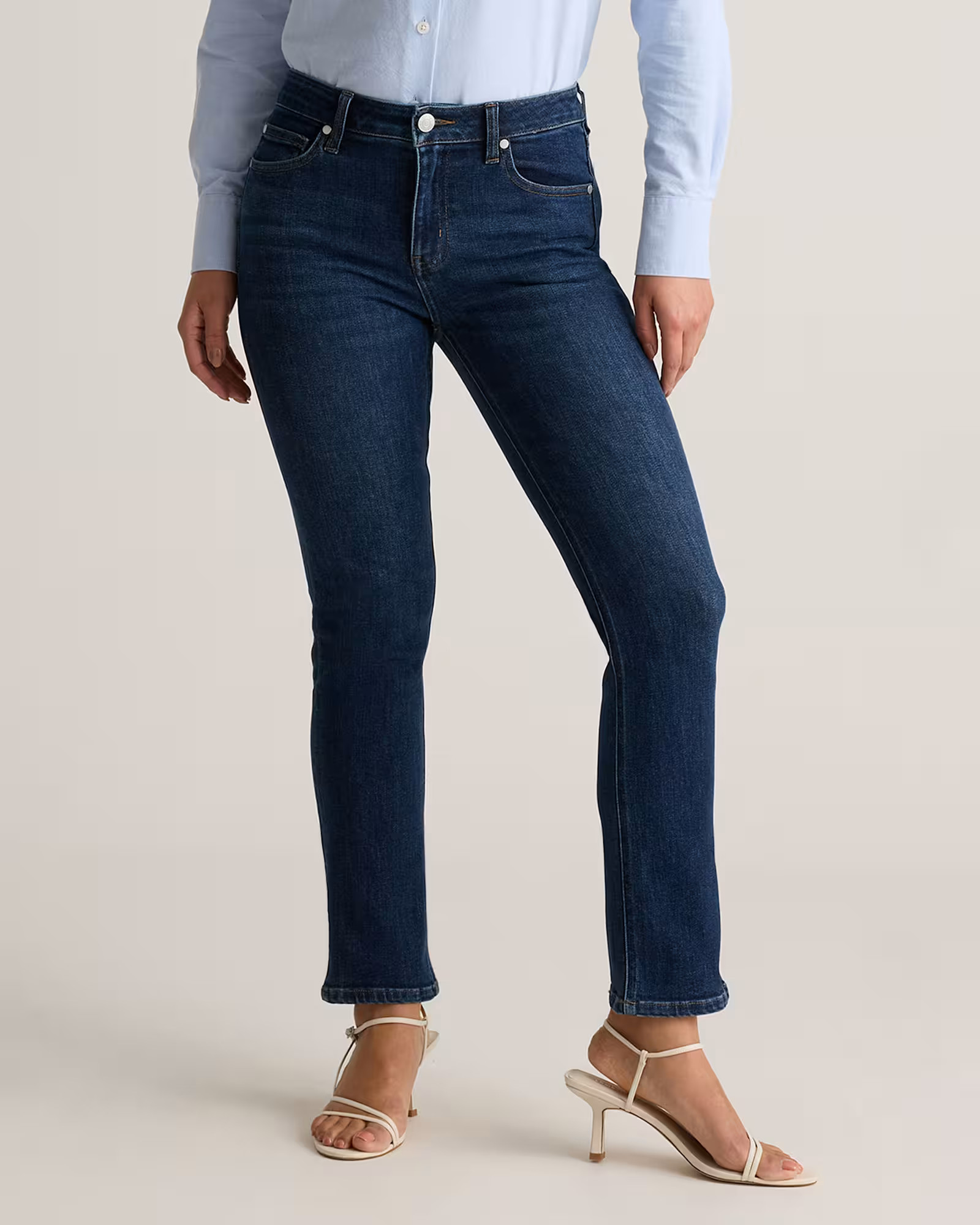 Luna Stretch Slim Straight Jeans | Quince