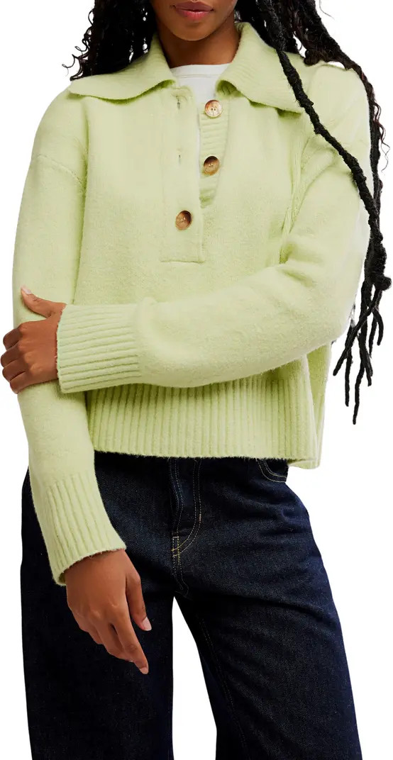 Trading Up Cotton Blend Polo Sweater | Nordstrom