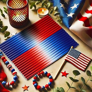 60 Pcs Red Blue White Patriotic Straws 9 Inch 4th of July Plastic Straws Reusable Memorial Day Dr... | Amazon (US)