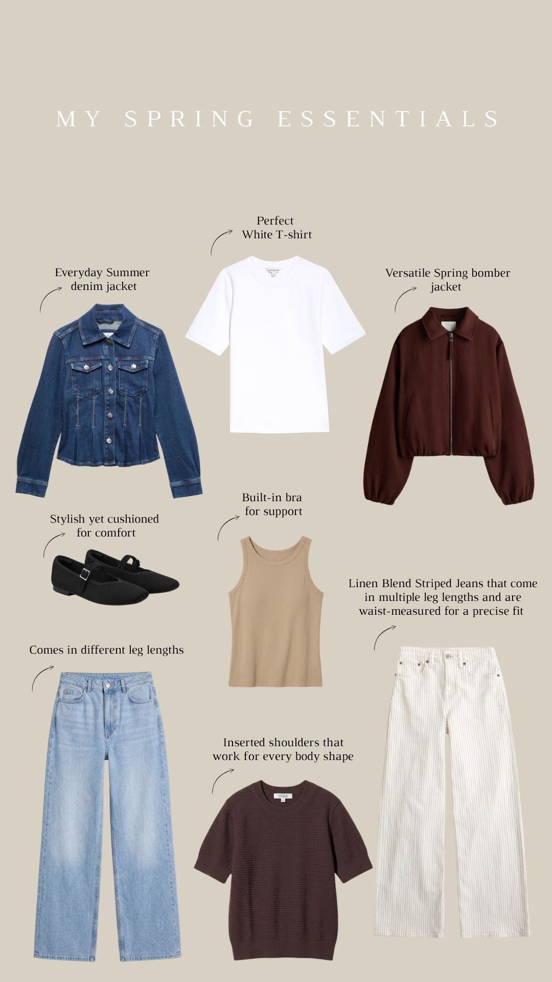 My Spring Essentials that I'd recommend investing in this April! 

Spring Style, Spring Outfit Inspiration, Denim Jeans, Spring Jacket, Spring Essentials, Mary Jane Flats, White T-shirt, Wardrobe Staples 

 #LTKuk #LTKspring #LTKeurope