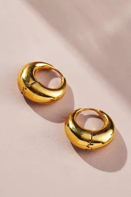 Shyla 22k Gold Munia Chunky Huggies | Anthropologie (US)