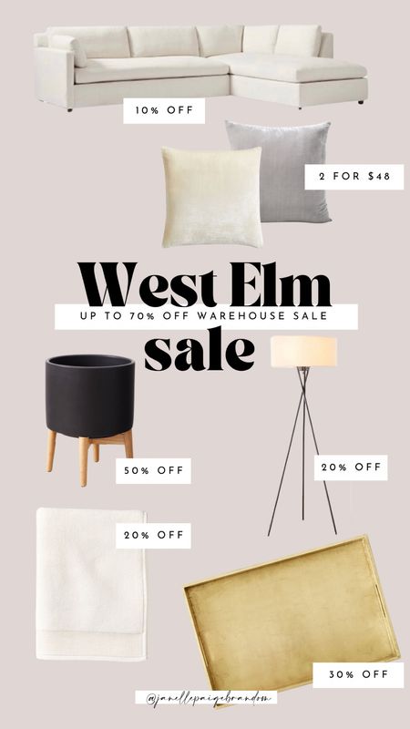 West elm huge warehouse sale
Up to 70% off items 
My couch is on sale
We own these towels and love them 
This lamp I’ve had forever 
Gold tray is in our kitchen 
Planter we’re looking to put in our house 

#LTKunder100 #LTKsalealert #LTKhome