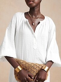 Balloon-Sleeve Mini Dress | Banana Republic Factory