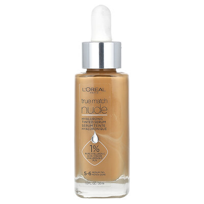 L'Oréal, True Match, Nude, Hyaluronic Tinted Serum, 5-6 Medium-Tan, 1 fl oz (30 ml) | iHerb