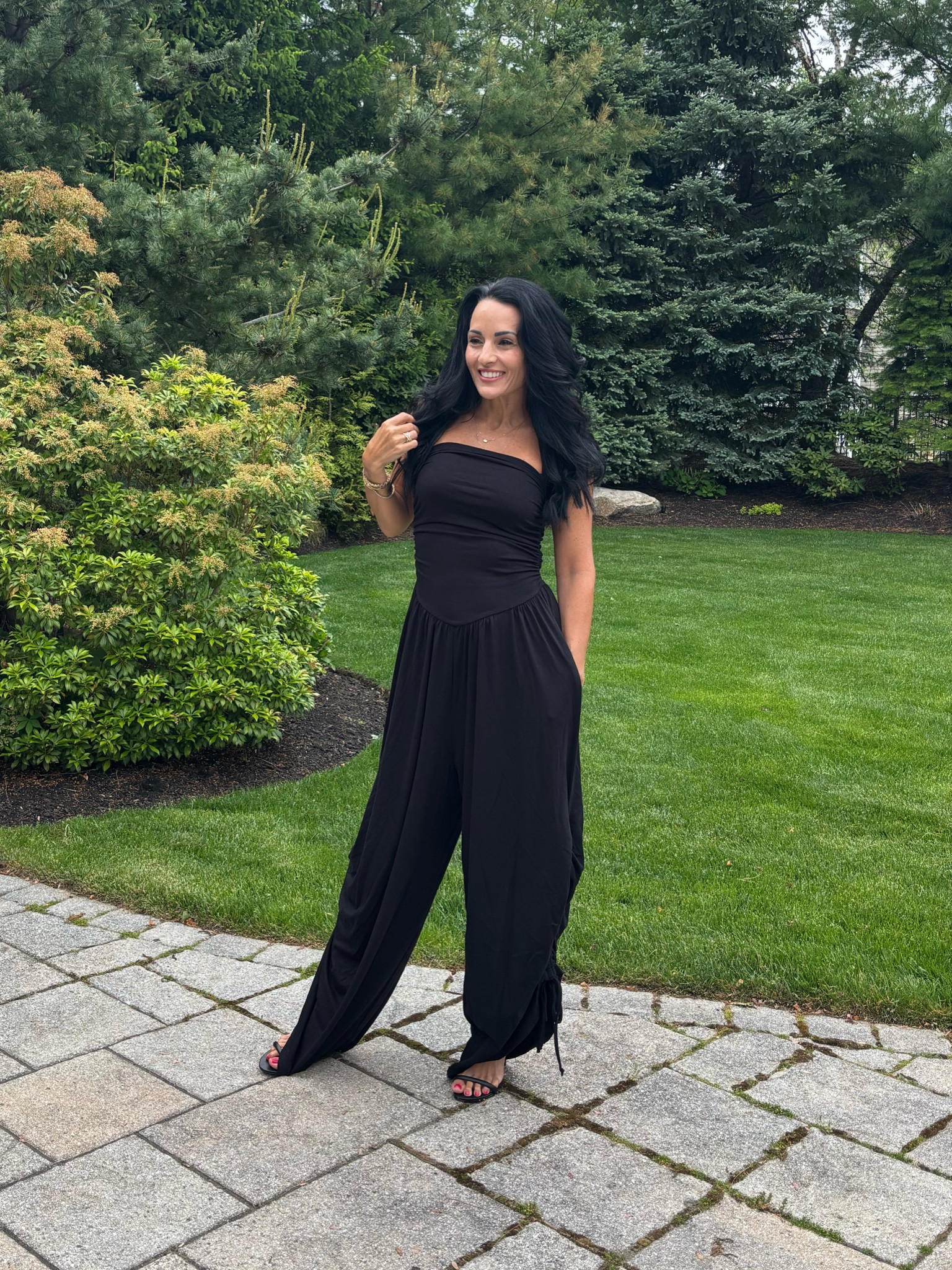 Halter style Amazon jumpsuit with ruching on the legs


#LTKSeasonal #LTKootd #LTKOver40