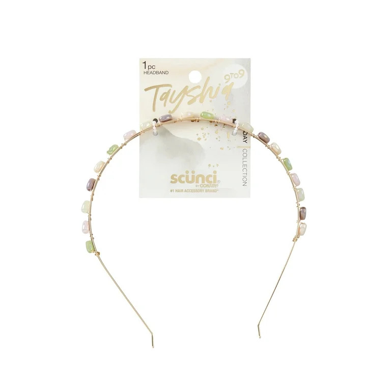 Tayshia Stone Headband, Gold, 1 Count | Walmart (US)