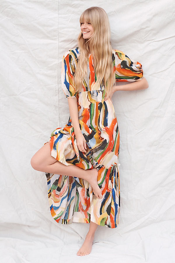 Maeve Suzannah Maxi Dress By Maeve in Assorted Size 1 X | Anthropologie (US)