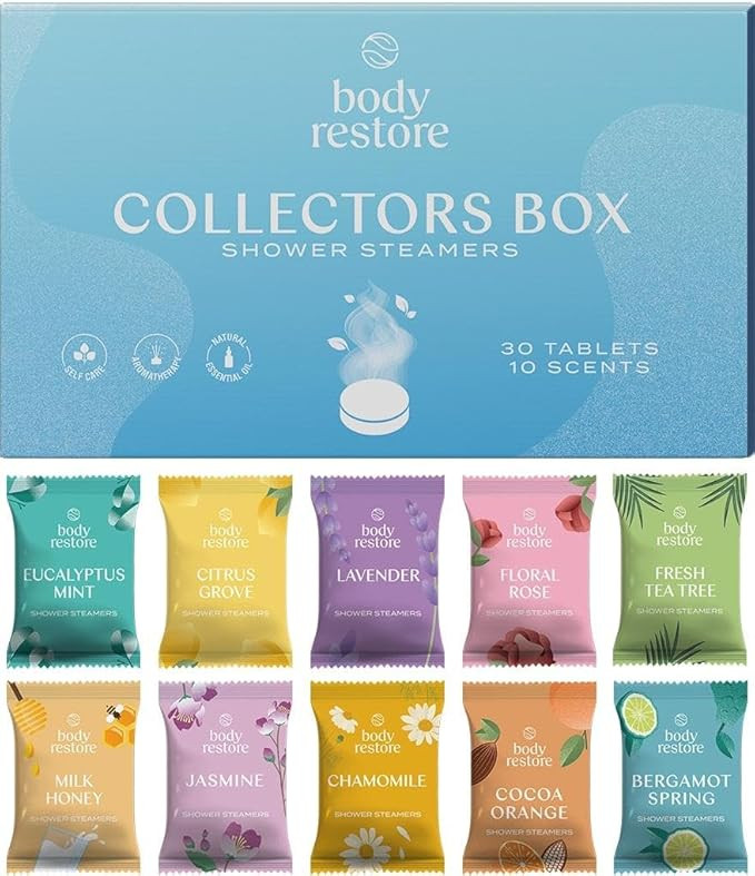 Body Restore Shower Steamers Aromatherapy - 30 Count - Mothers Day Gifts, Relaxation Birthday Gif... | Amazon (US)