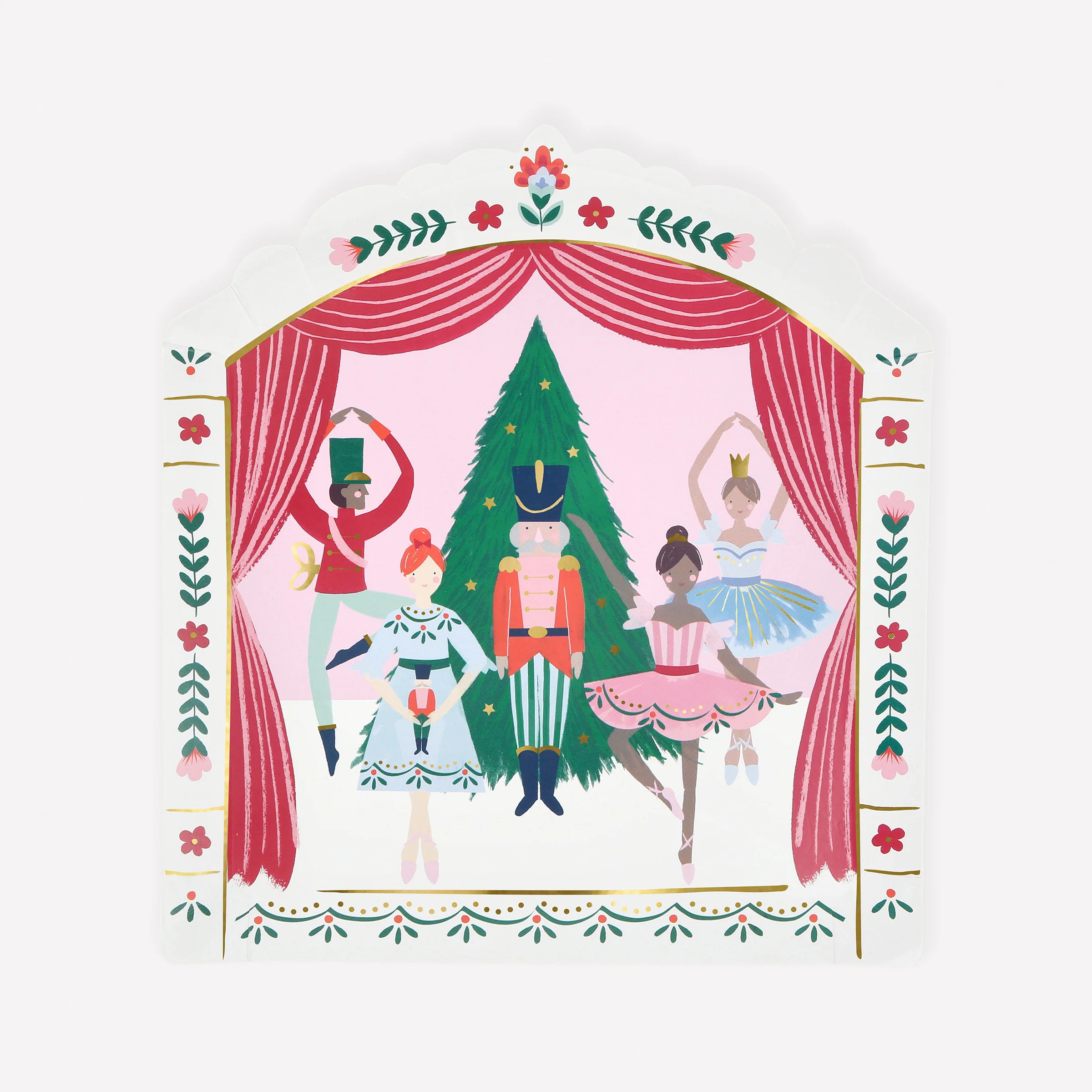 Nutcracker Ballet Christmas Plates | Meri Meri