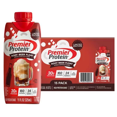 Premier Protein 30g High Protein Shake, Root Beer Float 11 fl. oz., 15 pk. | Sam's Club
