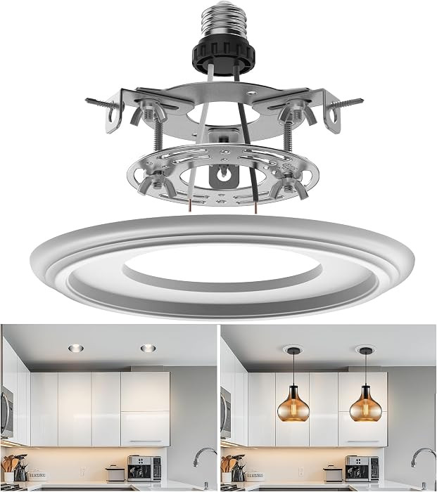 5" and 6" Recessed Can Light Conversion Kit, Light Fixture Upgrade, Pendant Light, Fan Compatible... | Amazon (US)