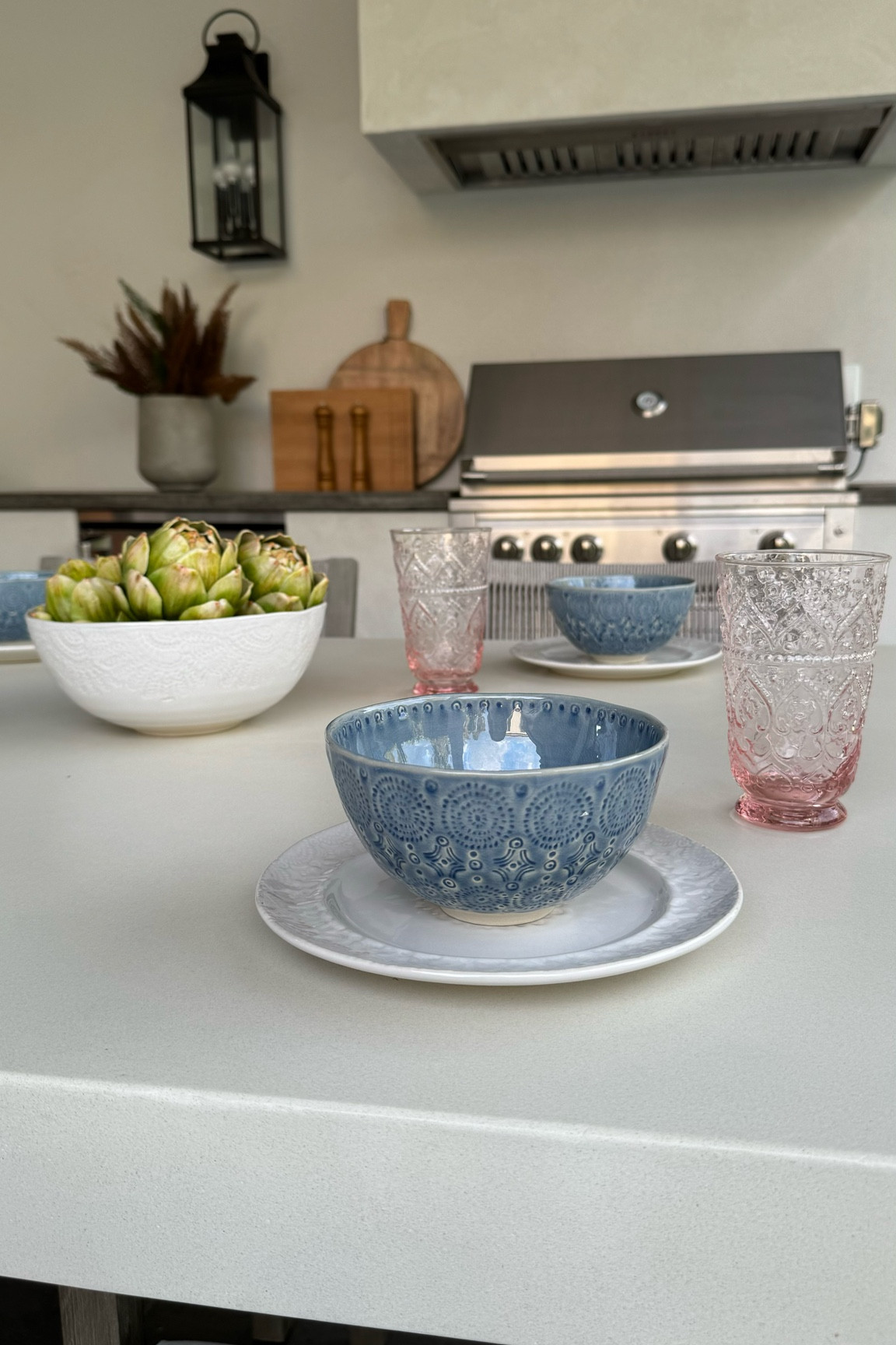 Love this beautiful and timeless collection for indoor OR outdoor use! They all come in several colors and sizes!