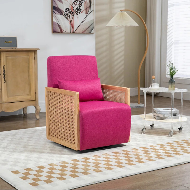 Keshar Upholstered Swivel Armchair | Wayfair North America