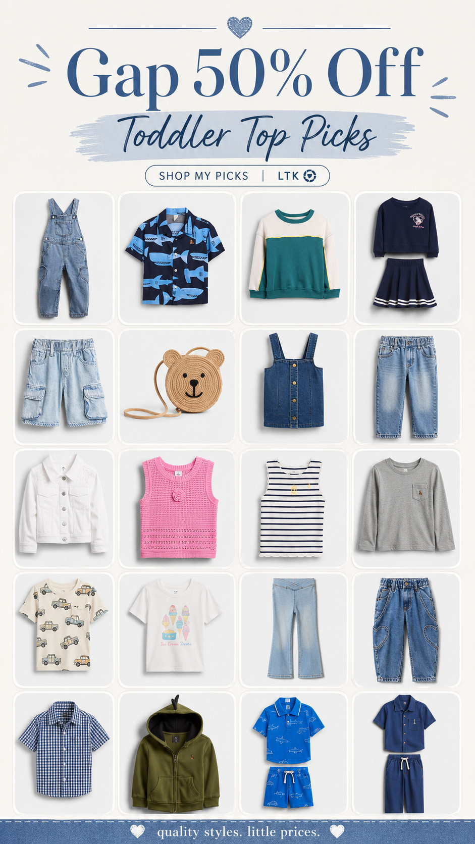 Gap Toddler Top Picks 50% Off 

 #LTKmomlife #LTKSaleAlert #LTKKids