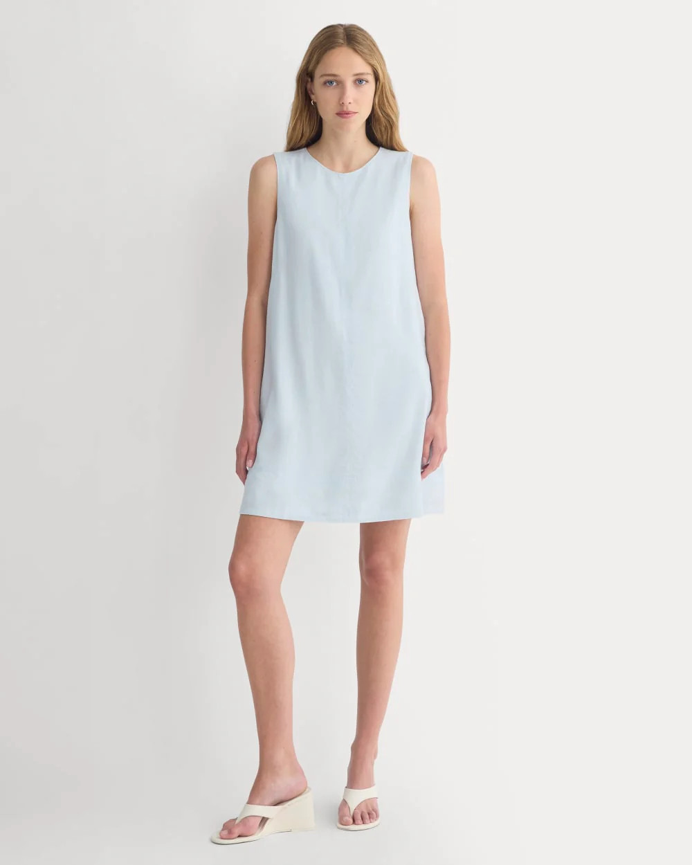 The Shift Dress in Stretch Linen | Skywriting | Everlane