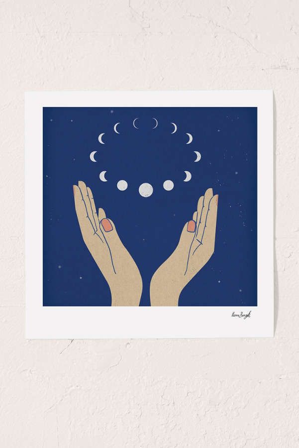 Hanna Barczyk The Moons Art Print | Urban Outfitters US