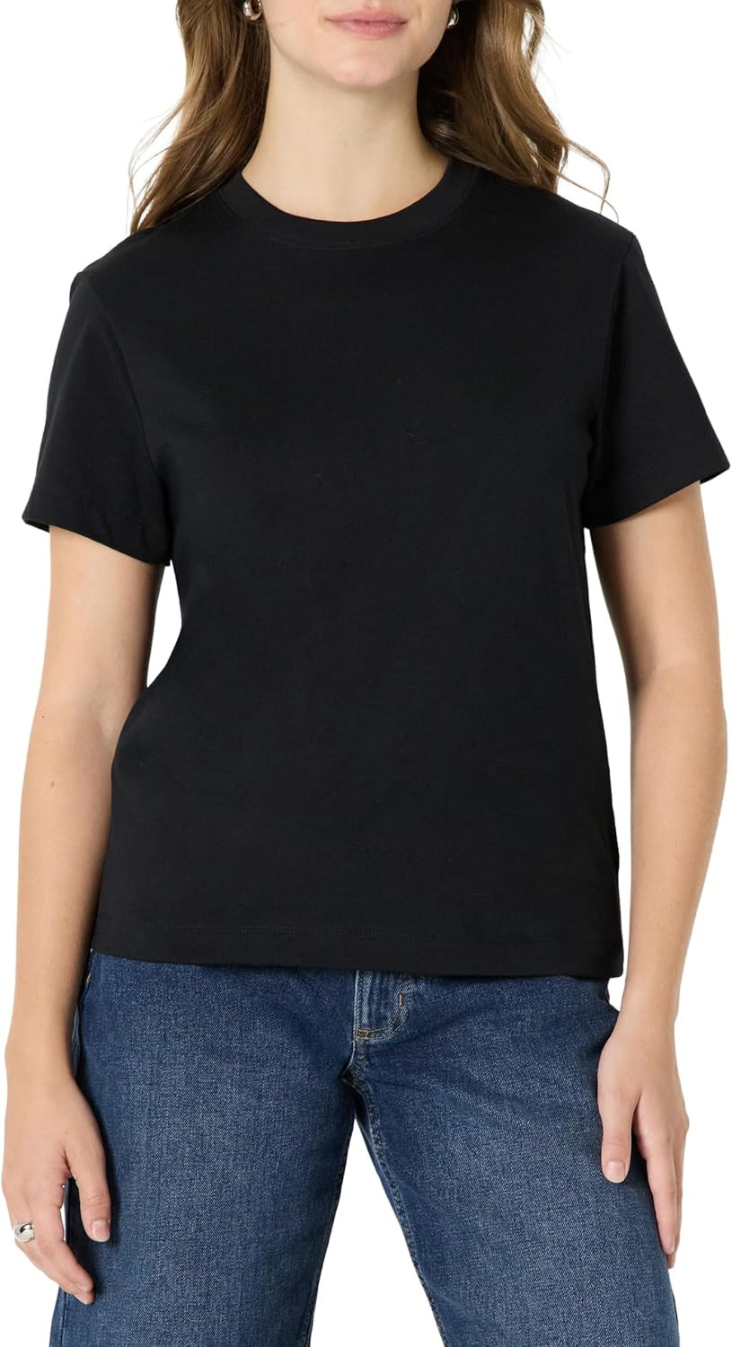 Amazon Essentials Women's Relaxed-Fit Cotton Crewneck T-Shirt | Amazon (US)