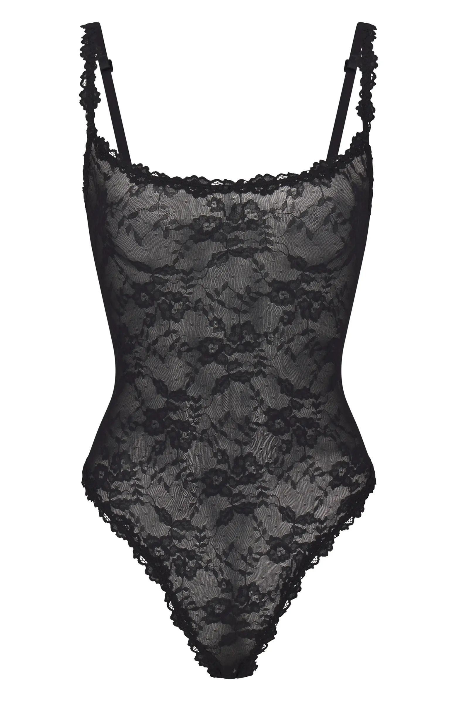 Stretch Lace Thong Bodysuit | Nordstrom