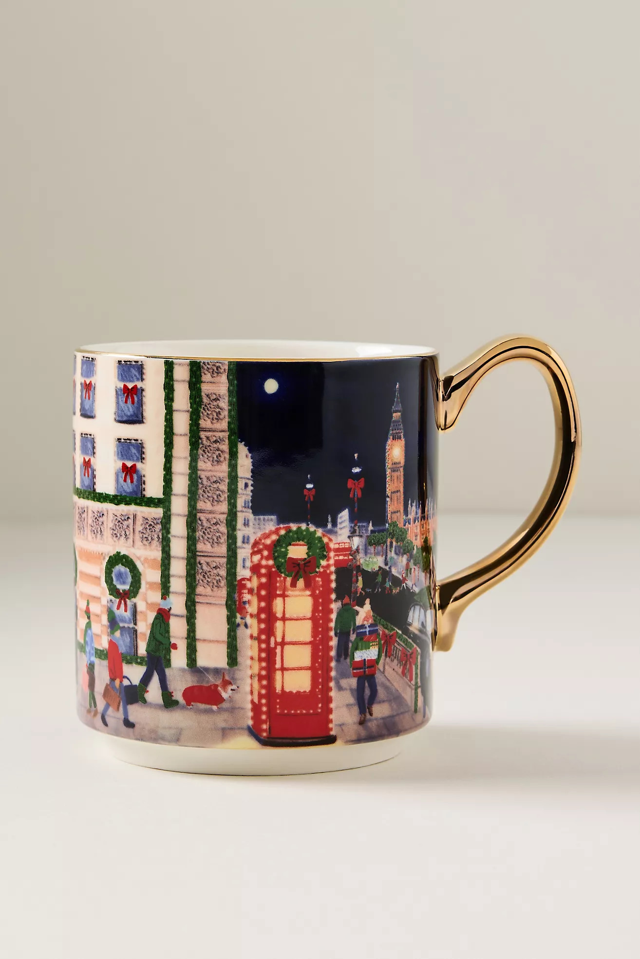 Holiday in the City Stoneware Mug | Anthropologie (US)