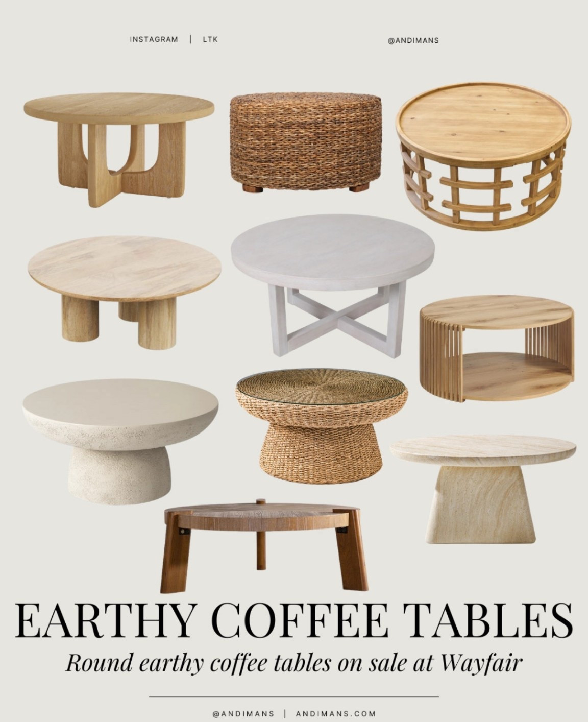 Wayfair has an amazing selection of earthy coffee tables, and some are on sale right now!

#LTKSeasonal #LTKHome #LTKSaleAlert
